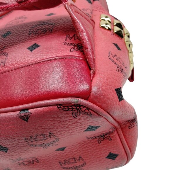 (L5) MCM Backpack Bag Pink PVC - Picture 5 of 9